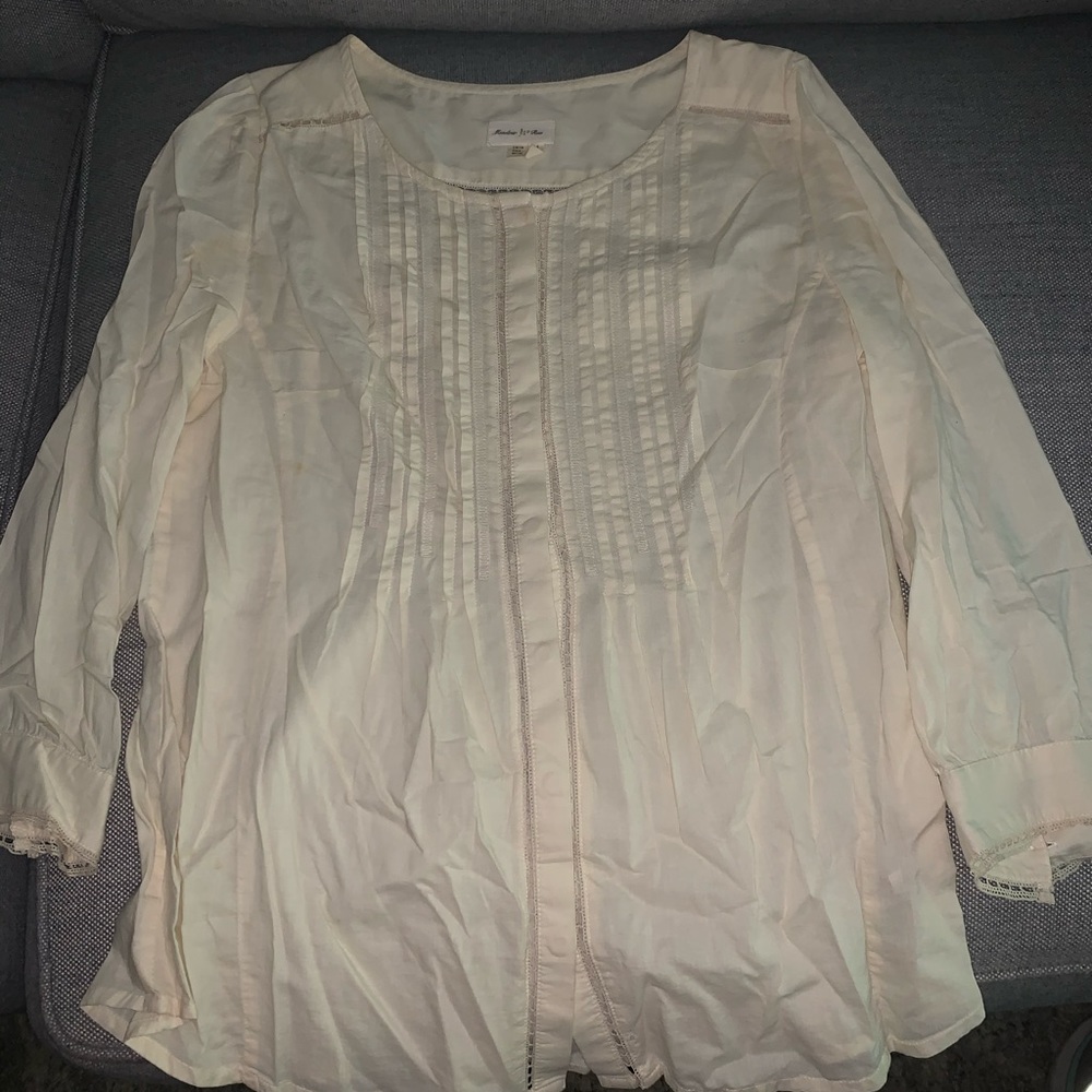 Cream Blouse from Anthropologie!